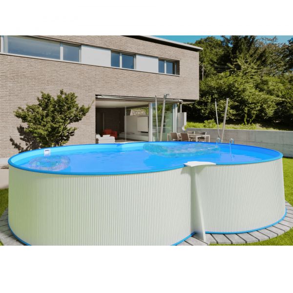 Piscina Fuori Terra Acciaio NEPOEASY Kit Completo a forma di otto