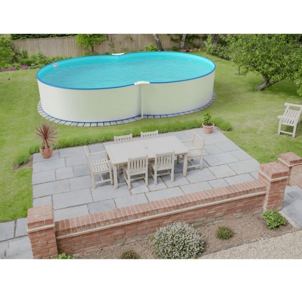 Piscina Fuori Terra Acciaio NEPOEASY Kit Completo a forma di otto