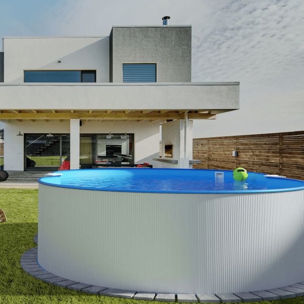 Piscina Fuori Terra Acciaio NEPOEASY Kit Completo a forma di otto