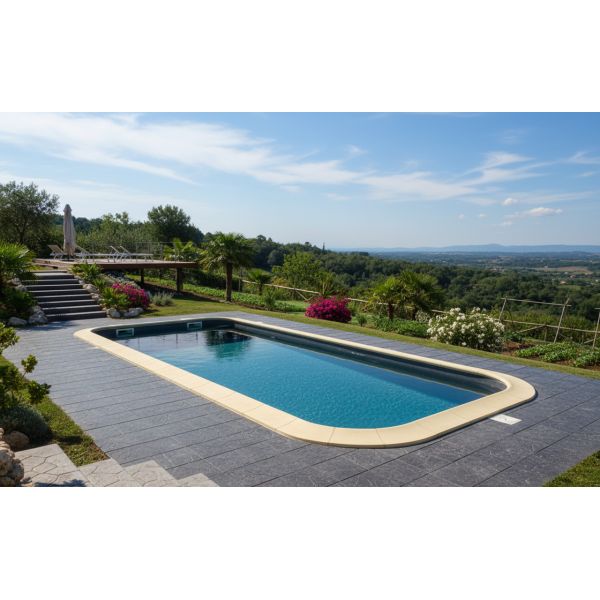 Bordo Piscina in Pietra Sagomato Rose by Nepo