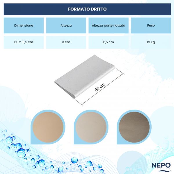 Bordo Piscina sagomato STANDARD