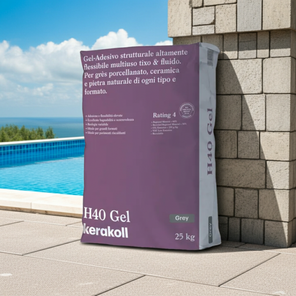 Colla per piastrelle H40 Kerakoll sacco 25 Kg