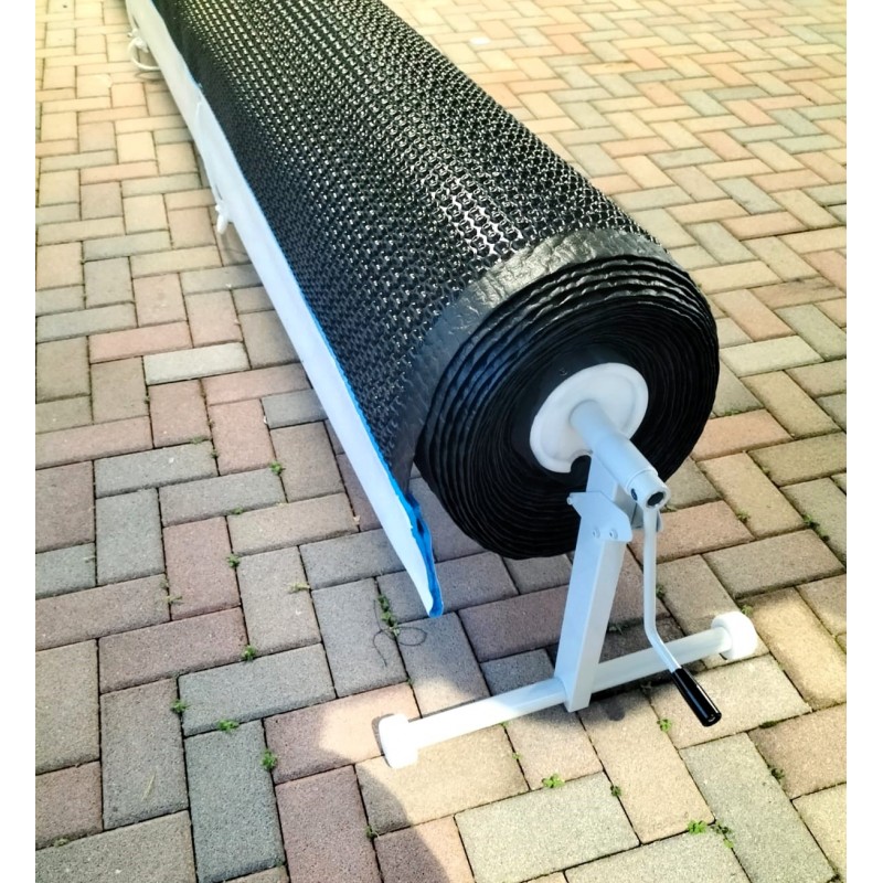 Rullo Avvolgitore Telo Piscina DELUXE Premium per piscine interrate da 7,50 m di larghezza