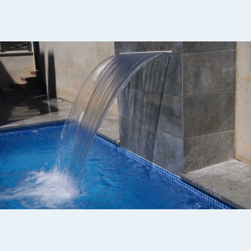 Soffione Con Cascata A Lama In Acciaio Inox - Foto 2