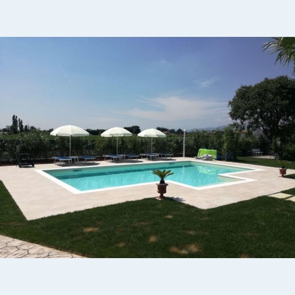 Piscina Interrata in Casseri Polistirolo NEPOBLOCK 6x3mt Scala Romana - Kit Completo