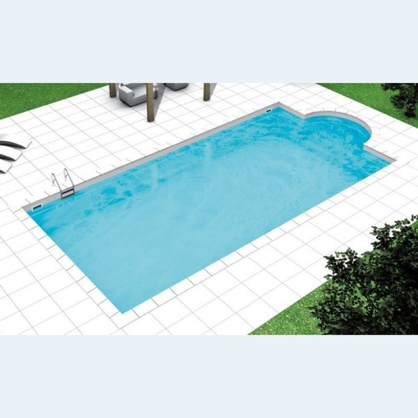 Piscina Interrata in Casseri Polistirolo NEPOBLOCK 6x3mt Scala Romana - Kit Completo