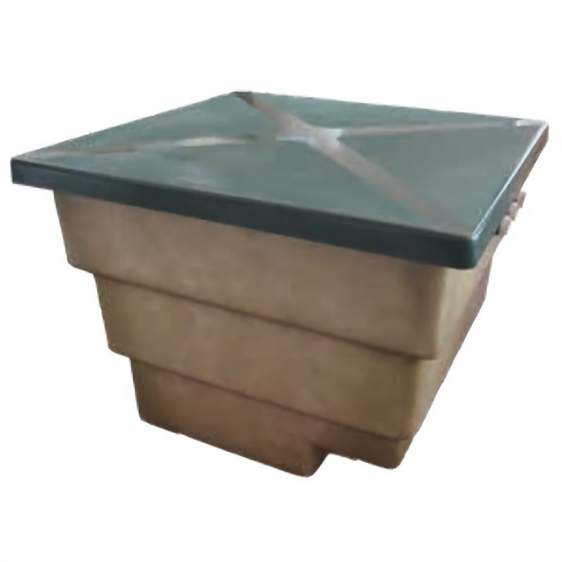 FN-Technik Coperchio Filtro Per Acqua Piovana IBC, DN 225 Con Sacchetto In Feltro 100µm, Uscita DN 75 - 3