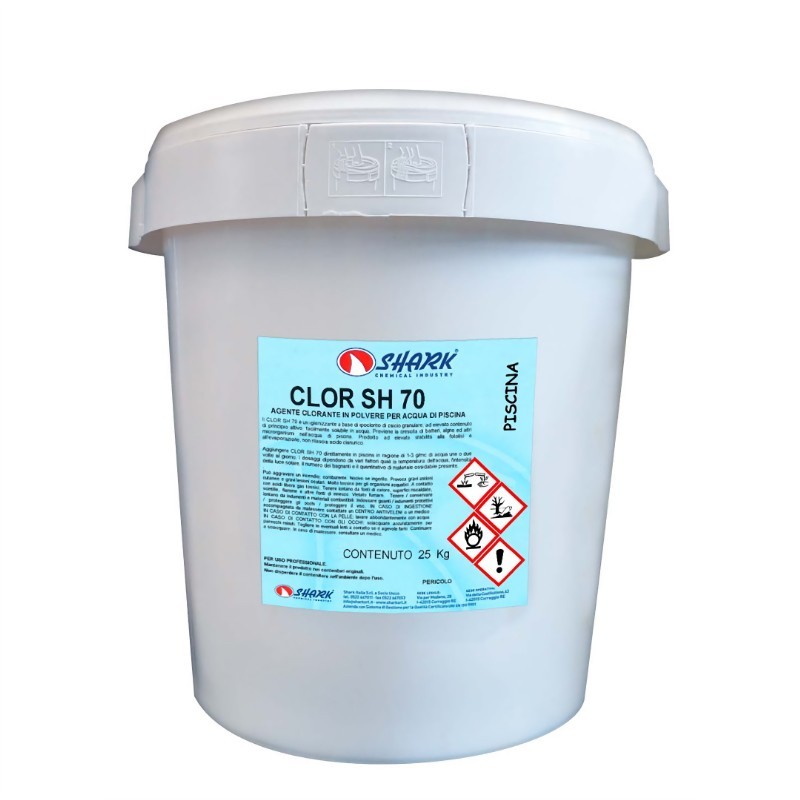 Ipoclorito di Calcio Granulare per piscine CLOR SH 70 Ipoclorito di Calcio Granulare per piscine CLOR SH 70
