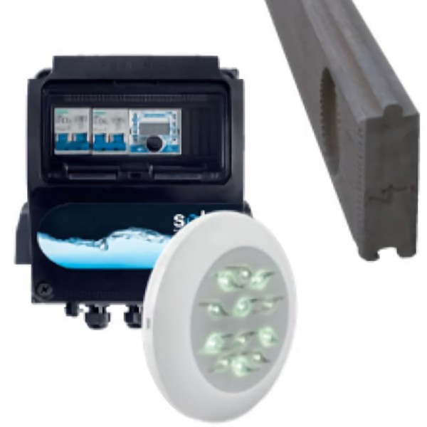 Luce Led per Piscina 1 faro con 12 led bianchi - Optionals NATURALIS