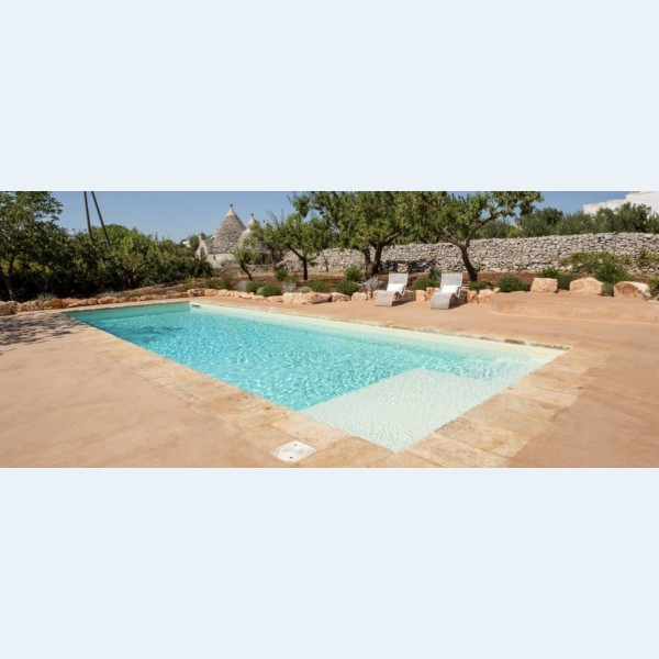 Piscina Interrata Rettangolare in Pannelli d'acciaio MAGNELIS® NEPOSTEEL 8x4 m - Kit Completo