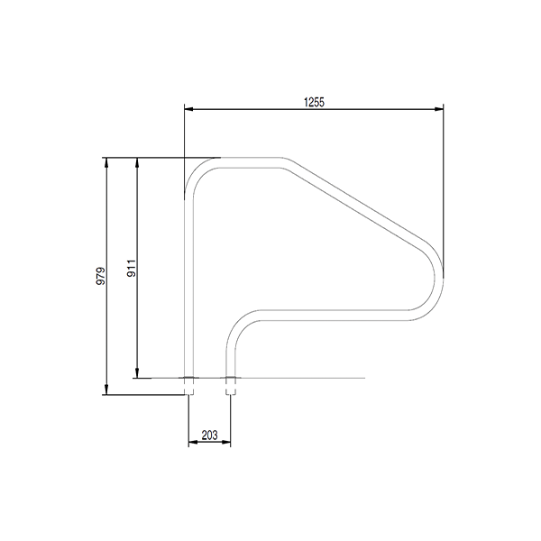 misure mancorrente piscina acciaio inox 316