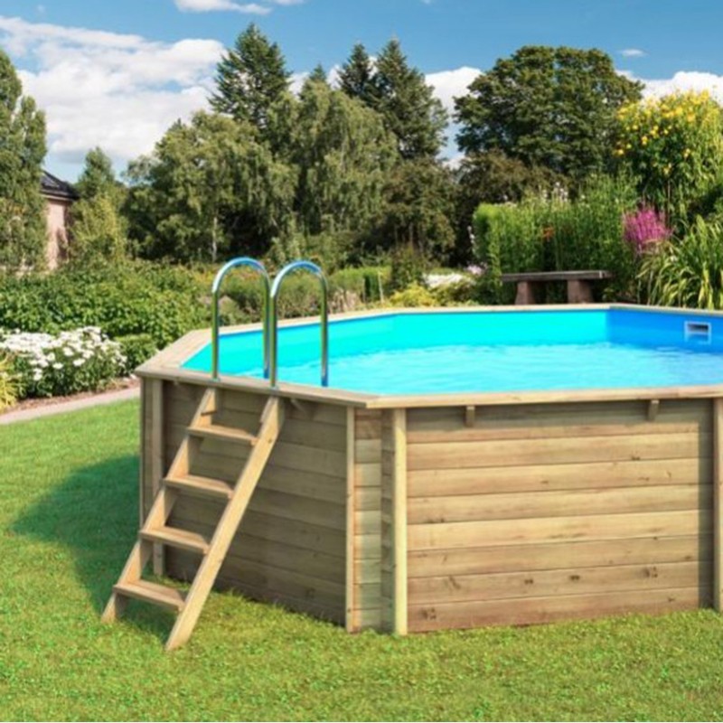 Piscina fuori terra in legno ottagonale TROPICA Piscina fuori terra in legno ottagonale TROPICA