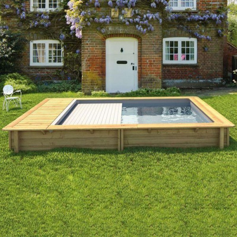 Piscina in legno fuori terra NEWYORK 4,20 x 3,50 h 1,33 m Piscina in legno fuori terra NEWYORK 4,20 x 3,50 h 1,33 m