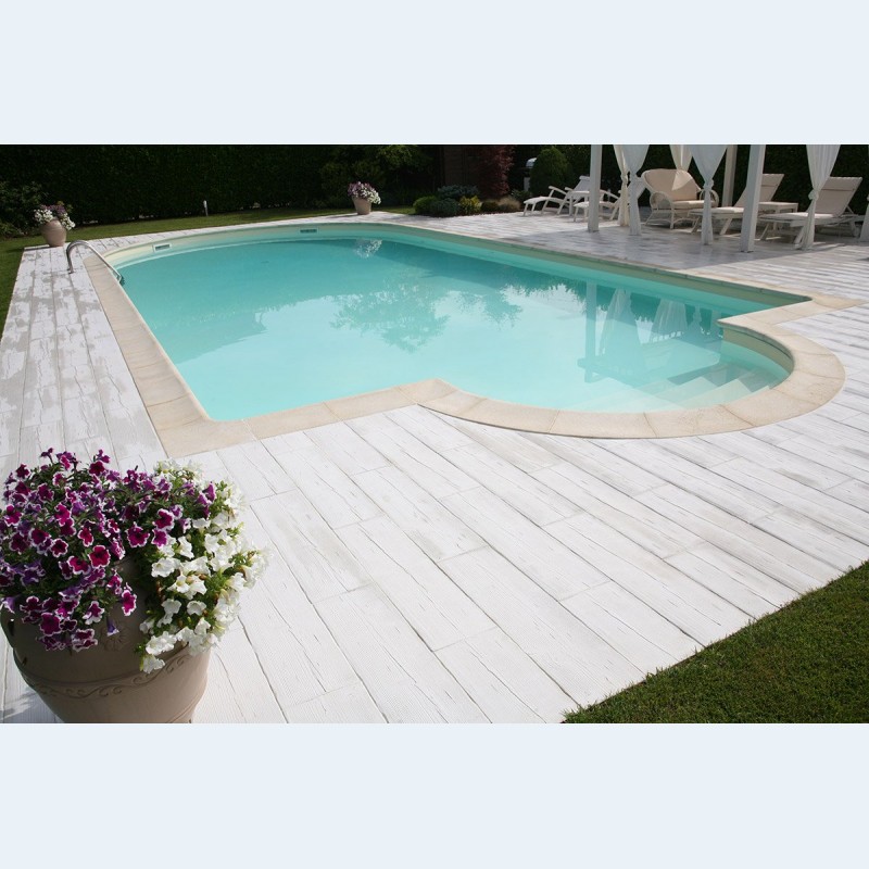 Pavimento Piscina effetto LEGNO by AUTENTIKA Pavimento Piscina effetto LEGNO by AUTENTIKA