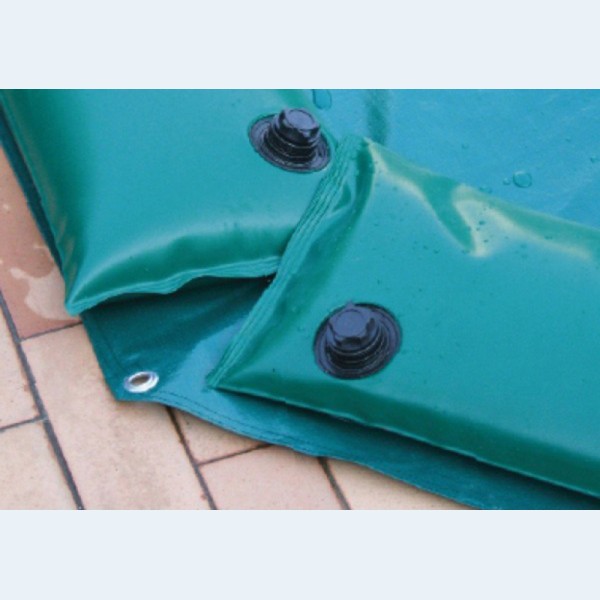 Salsicciotti per Piscina Tubolare VERDE in Pvc Armato 650 gr/m² con tappo a vite