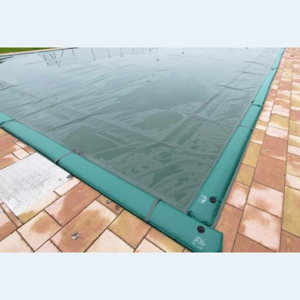 Telo per Copertura Piscina Invernale Standard 220 gr/m² con bretelle e salamotti per piscine Rettangolari