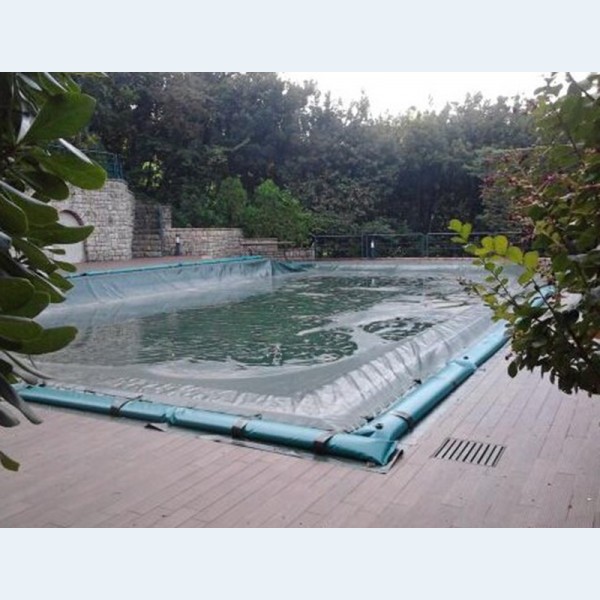 Telo per Copertura Piscina Invernale Doppio Strato rinforzato 240 gr/m² con bretelle e salamotti per piscine Rettangolari