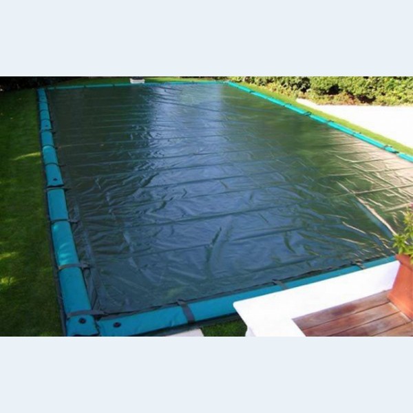 Telo per Copertura Piscina Invernale in PVC 400 gr/m² con bretelle e salamotti per piscine Rettangolari