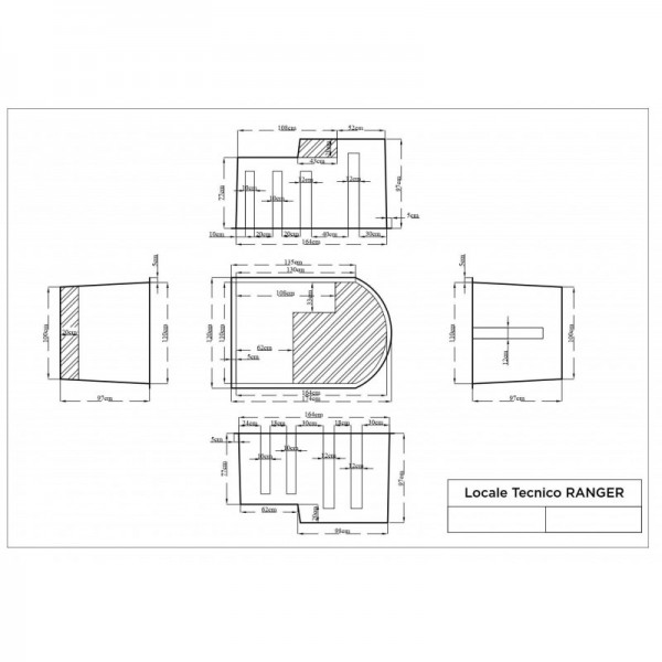 Locale Tecnico Piscina vuoto RANGER con coperchio - fino a 22 m³/h