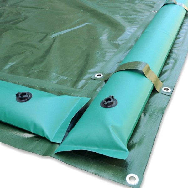 Salsicciotti per Piscina Tubolare VERDE in Pvc Armato 600 gr/m² con tappo a pressione