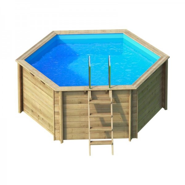 Piscina fuori terra in legno ottagonale TROPICA