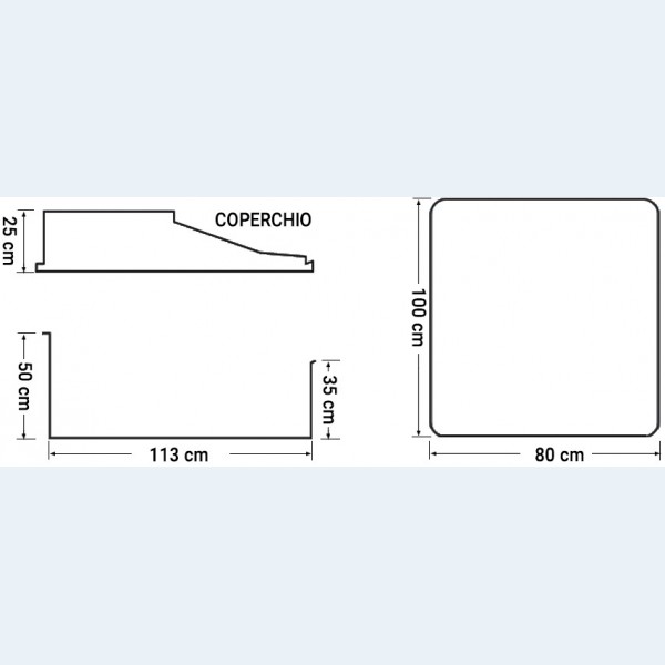 Misure Locale Tecnico Piscina RANGER MINI preassemblato da 10 m³/h