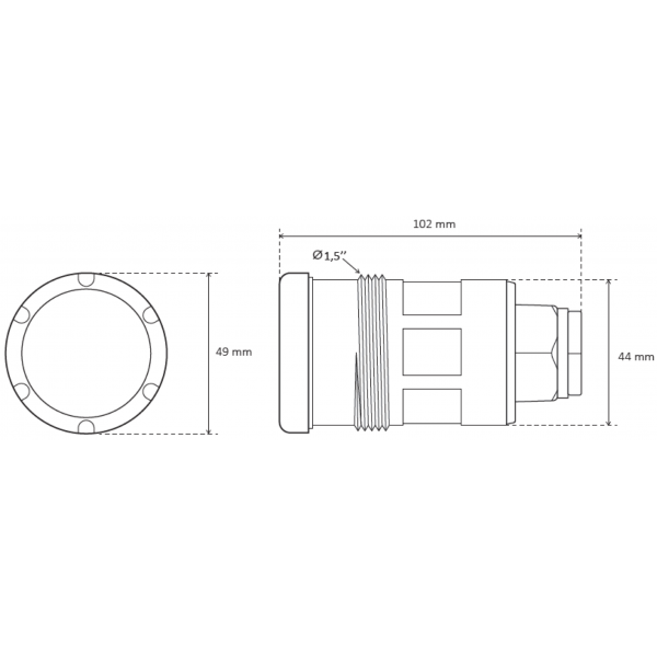 Schema Luce Led per Piscina MICRO Proiettore luce Bianca o RGB