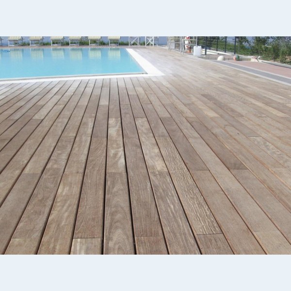 Pavimento Piscina Decking in Legno Termotrattato 2,1 x 10,0 x 200 cm