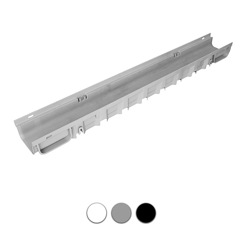 Canaletta Raccolta Acqua Piovana EINSIDE - Kit 6 Metri, Altezza 100 Mm, Con Griglia Zincata - Foto 8