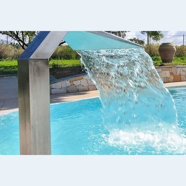 Cascata Piscina CERVICALE ALTA in acciaio inox AISI 316