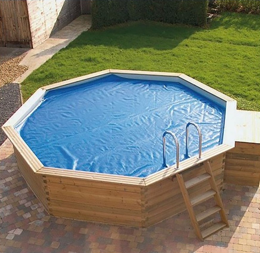 Telo Solare Piscina Arebos 5mt Rotondo - Copertura Termica 400&micro;m Per Riscaldamento