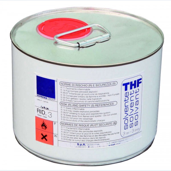 Solvente THF tetraidrofurano - 3 litri