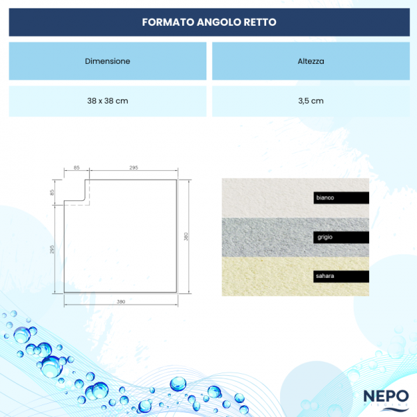 Bordo Piscina piatto NATURE STONE by Carobbio