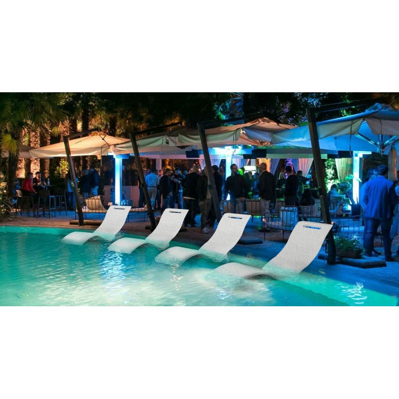 Lettino prendisole da giardino SERENDIPITY CHAISE in polietilene NEPO