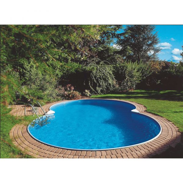 Piscina Fuori Terra Acciaio NEPOEASY Kit Completo a forma di otto