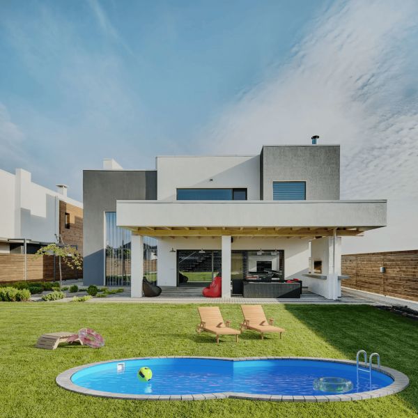 Piscina Fuori Terra Acciaio NEPOEASY Kit Completo a forma di otto