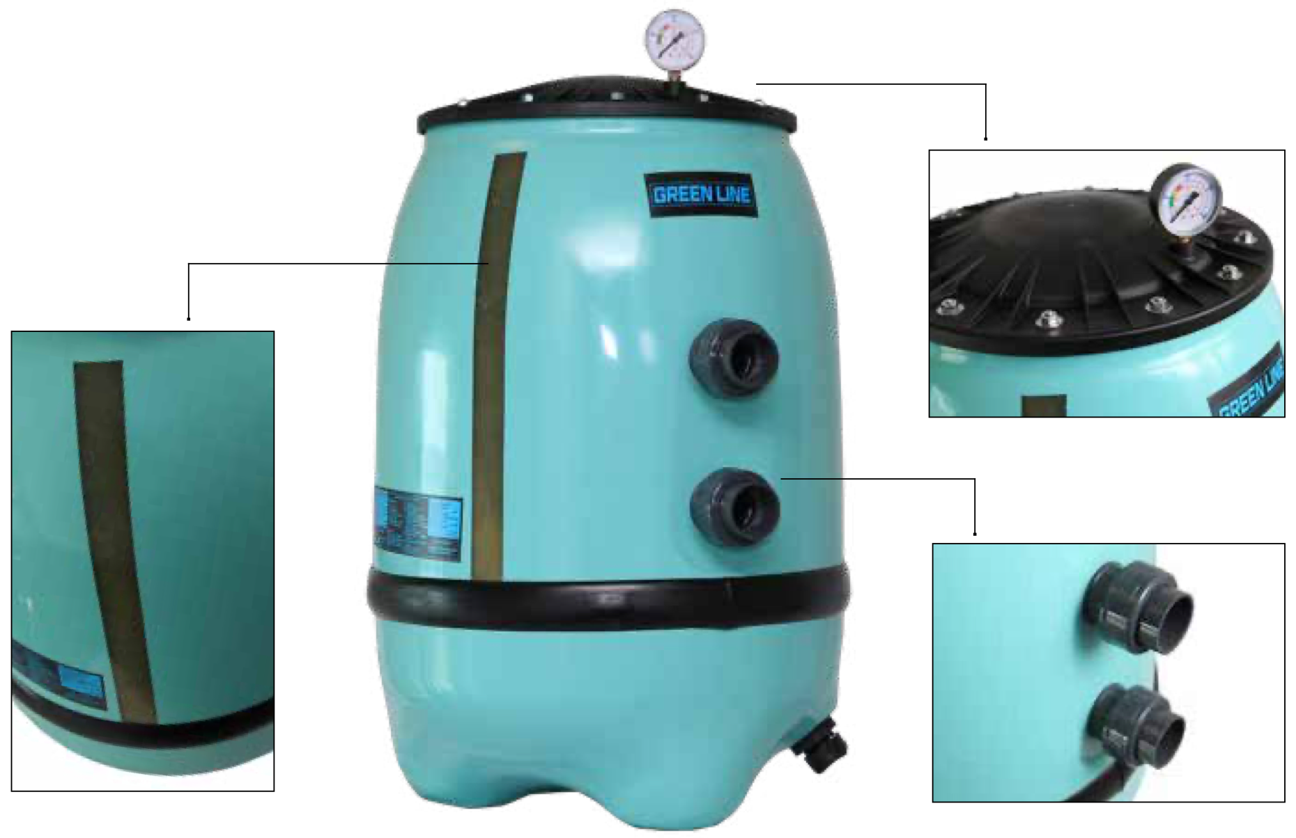 Filtro A Sabbia 10 M3/h Completo Di Motore 0,75 CV > Pompa Filtro Con - Foto 9